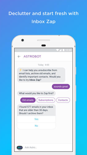 Astro: AI Meets Email screenshot.