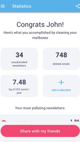 Cleanfox - Clean your inbox screenshot.