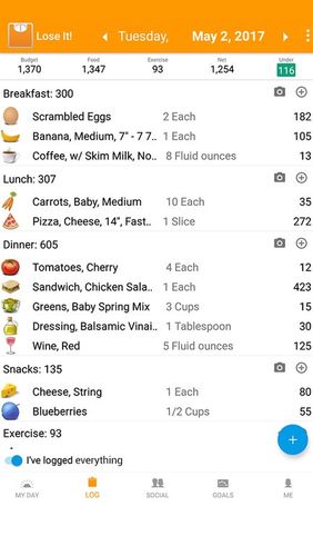 Lose it! - Calorie counter screenshot.