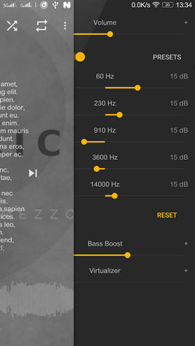Mezzo: Music Player screenshot.