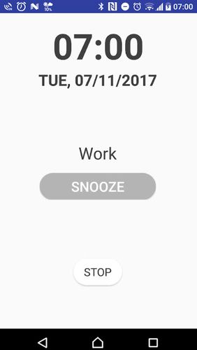 Simple alarm screenshot.