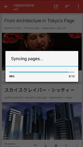Sync for reddit screenshot.