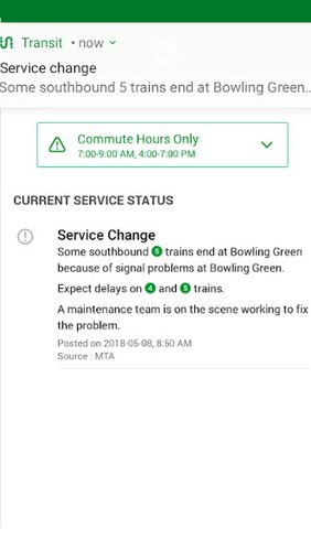 Transit: Real-time transit app screenshot.