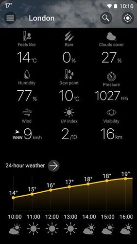 Weawow: Weather & Widget screenshot.