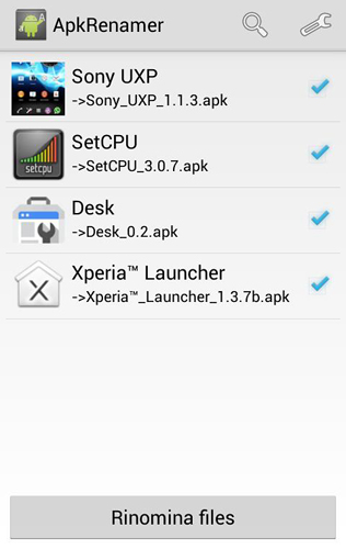 Apk renamer pro screenshot.