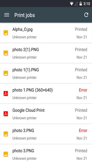 Cloud Print screenshot.