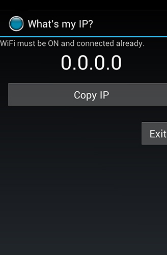 Copy IP screenshot.