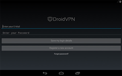 Droid VPN screenshot.