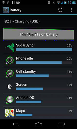 Green: Power battery saver screenshot.