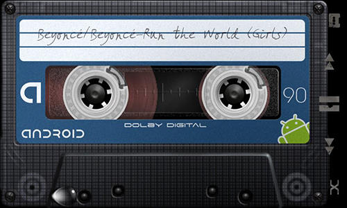 Retro tape deck music player screenshot.