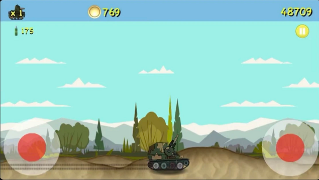 Gameplay screenshots of the Tank Mania for iPad, iPhone or iPod.