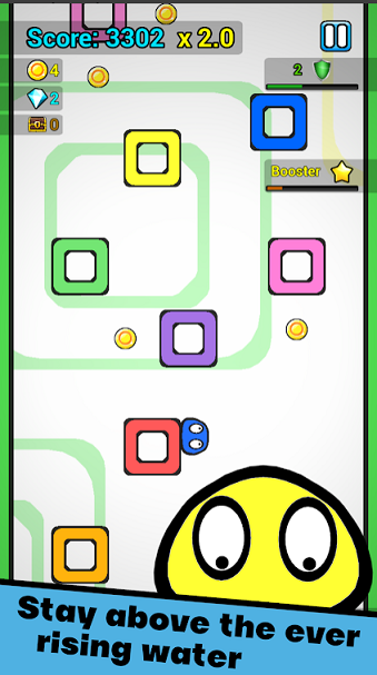 Gameplay of the Slime Climb: Climbing & Bouncing Cube Climber Jump for Android phone or tablet.