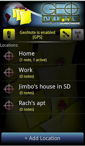 Geo note screenshot.