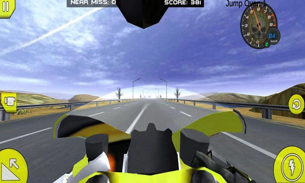 Super 3D Highway Bike Stunt: Motorbike Racing Game - Android game screenshots.