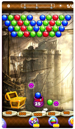 Download Pirates Bubble Shooter - Poppers Ball Mania iOS 6.0 game free.
