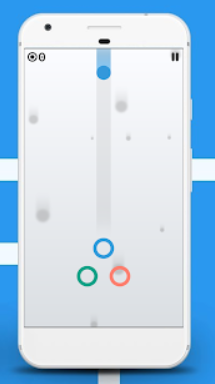 Gameplay of the Color Rings Puzzle - Ball Match Game for Android phone or tablet.