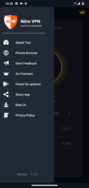 Nitro Vpn- Unlimited Free Vpn Proxy screenshot.