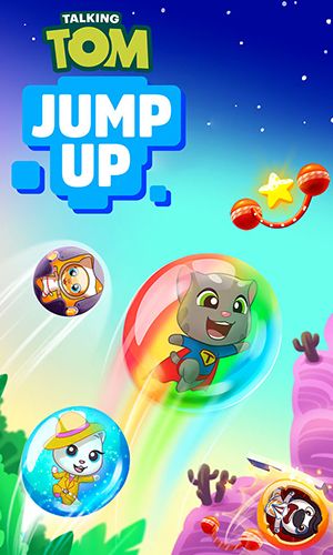 Download Talking Tom jump up iPhone Arcade game free.