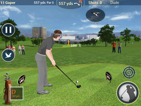 Gameplay screenshots of the Inter-course golf for iPad, iPhone or iPod.