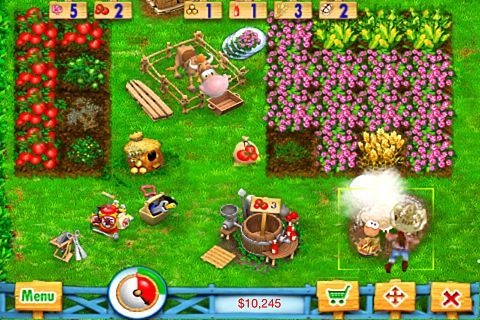 Gameplay screenshots of the Ranch rush for iPad, iPhone or iPod.