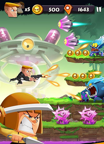 Free Band of badasses: Run and shoot - download for iPhone, iPad and iPod.