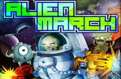 Game Alien March for iPhone free download.