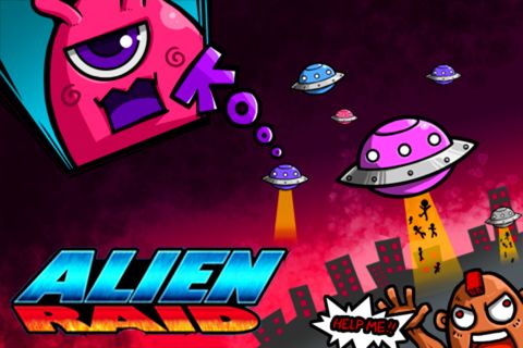 Game Alien raid for iPhone free download.