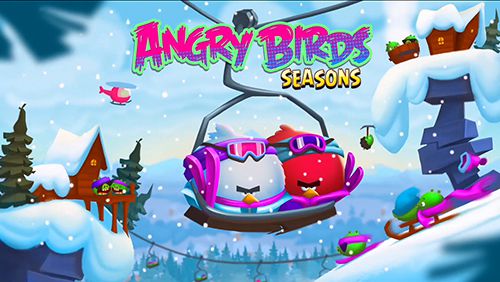 Game Angry birds. Seasons: Ski or squeal for iPhone free download.