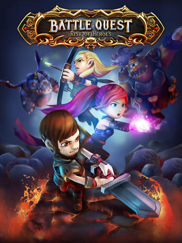Game Battle quest: Rise of heroes for iPhone free download.