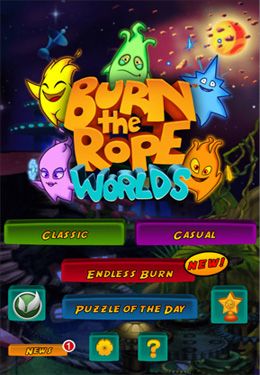 Game Burn the Rope: Worlds for iPhone free download.