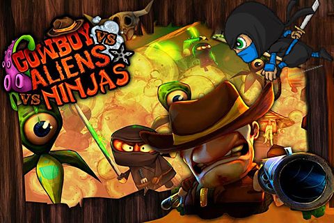 Game Cowboy vs. ninjas vs. aliens for iPhone free download.