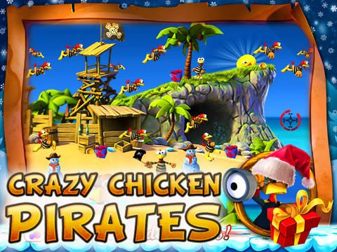 Game Crazy Chicken: Pirates - Christmas Edition for iPhone free download.