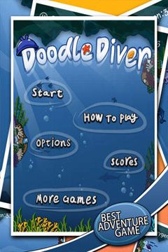 Game Doodle Diver Deluxe for iPhone free download.