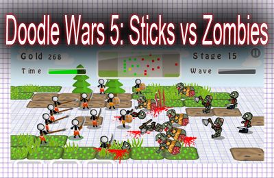 Game Doodle Wars 5: Sticks vs Zombies for iPhone free download.
