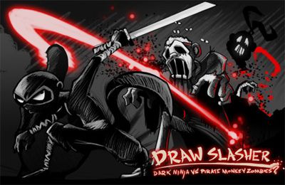 Game Draw Slasher: Dark Ninja vs Pirate Monkey Zombies for iPhone free download.