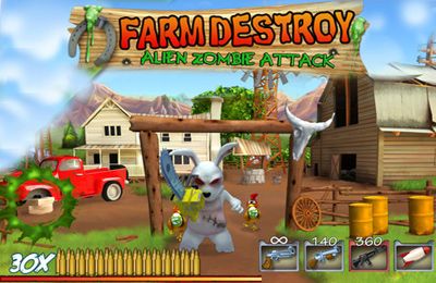 Game Farm Destroy: Alien Zombie Attack for iPhone free download.