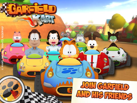 Game Garfield Kart for iPhone free download.