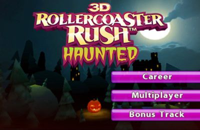 Game Haunted 3D Rollercoaster Rush for iPhone free download.