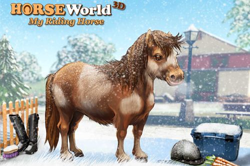 Game Horse world 3D: My riding Horse. Christmas edition for iPhone free download.
