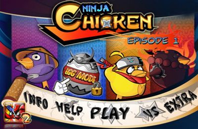 Game Ninja Chicken for iPhone free download.