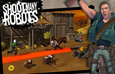 Game Shoot Many Robots for iPhone free download.