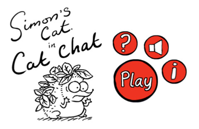 Game Simon's Cat in 'Cat Chat for iPhone free download.