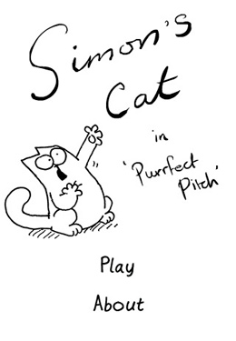 Game Simon's Cat in 'Purrfect Pitch' for iPhone free download.