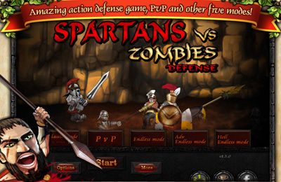 Download Spartans vs Zombies Defense iPhone Online game free.