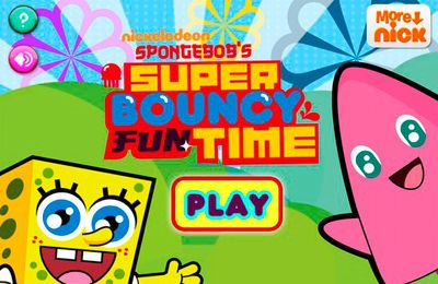 Download Sponge Bob's Super Bouncy Fun Time iPhone Logic game free.