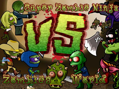 Game Super zombie ninja vs. zombies world for iPhone free download.
