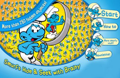 Game The Smurfs Hide & Seek with Brainy for iPhone free download.