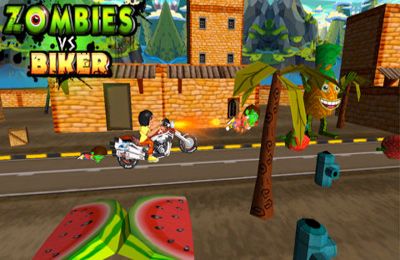 Game Zombies vs Biker (3D Bike racing games) for iPhone free download.