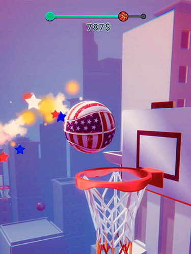 Gameplay screenshots of the Color dunk 3D for iPad, iPhone or iPod.