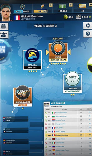 Gameplay screenshots of the Top seed: Tennis manager for iPad, iPhone or iPod.